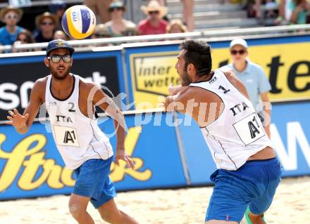 Beachvolleyball Grand Slam. Paolo Nicolai, Daniele Lupo (ITA). Klagenfurt, 3.8.2014.
Foto: Kuess

---
pressefotos, pressefotografie, kuess, qs, qspictures, sport, bild, bilder, bilddatenbank