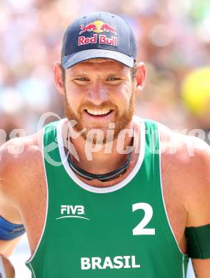 Beachvolleyball Grand Slam. Bruno Oscar Schmidt (BRA). Klagenfurt, 3.8.2014.
Foto: Kuess

---
pressefotos, pressefotografie, kuess, qs, qspictures, sport, bild, bilder, bilddatenbank