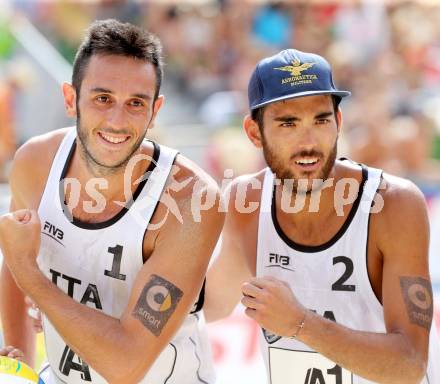 Beachvolleyball Grand Slam. Paolo Nicolai, Daniele Lupo (ITA). Klagenfurt, 3.8.2014.
Foto: Kuess

---
pressefotos, pressefotografie, kuess, qs, qspictures, sport, bild, bilder, bilddatenbank