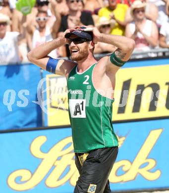 Beachvolleyball Grand Slam. Bruno Oscar Schmidt (BRA). Klagenfurt, 3.8.2014.
Foto: Kuess

---
pressefotos, pressefotografie, kuess, qs, qspictures, sport, bild, bilder, bilddatenbank