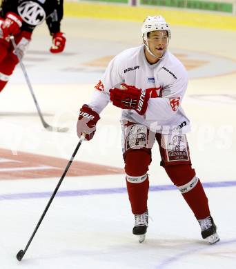 EBEL. Training KAC. Thomas Hundertpfund. KLagenfurt, am 4.8.2014.
Foto: Kuess
---
pressefotos, pressefotografie, kuess, qs, qspictures, sport, bild, bilder, bilddatenbank