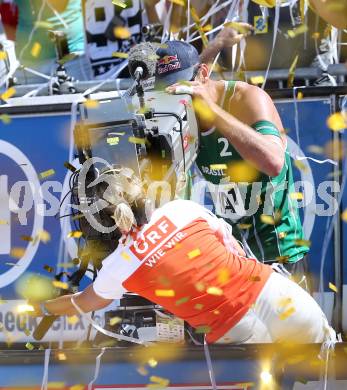 Beachvolleyball Grand Slam. Jubel Bruno Oscar SCHMIDT (BRA). Klagenfurt, 3.8.2014.
Foto: Kuess

---
pressefotos, pressefotografie, kuess, qs, qspictures, sport, bild, bilder, bilddatenbank