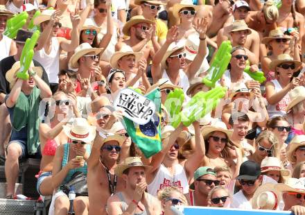 Beachvolleyball Grand Slam. Fans, Finish. Klagenfurt, 3.8.2014.
Foto: Kuess

---
pressefotos, pressefotografie, kuess, qs, qspictures, sport, bild, bilder, bilddatenbank