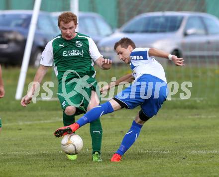 Fussball 1. Klasse C2. HSV gegen Ebental. Alexander Wilhelm Lorscheid,  (HSV), Christoph Orasch (Ebental). Lendorf, am 2.8.2014.
Foto: Kuess
---
pressefotos, pressefotografie, kuess, qs, qspictures, sport, bild, bilder, bilddatenbank