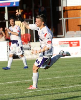 Fussball. Regionalliga. SAK gegen Voecklamarkt. Torjubel Tadej Zagar-Knez (SAK). Klagenfurt, 8.8.2014.
Foto: Kuess
---
pressefotos, pressefotografie, kuess, qs, qspictures, sport, bild, bilder, bilddatenbank