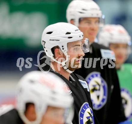 EBEL Eishockey Bundesliga. Training VSV.  Sean Ringrose. Villach, am 7.8.2014.
Foto: Kuess
---
pressefotos, pressefotografie, kuess, qs, qspictures, sport, bild, bilder, bilddatenbank