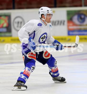 EBEL Eishockey Bundesliga. Training VSV.  Brock McBride. Villach, am 7.8.2014.
Foto: Kuess
---
pressefotos, pressefotografie, kuess, qs, qspictures, sport, bild, bilder, bilddatenbank