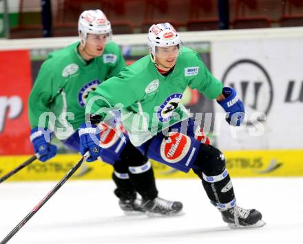 EBEL Eishockey Bundesliga. Training VSV.  Philip Siutz . Villach, am 8.8.2014.
Foto: Kuess
---
pressefotos, pressefotografie, kuess, qs, qspictures, sport, bild, bilder, bilddatenbank