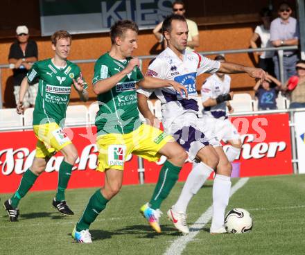 Fussball. Regionalliga. SAK gegen Voecklamarkt. Goran Jolic (SAK), Joachim Gilhofer (Voecklamarkt).
Klagenfurt, 8.8.2014.
Foto: Kuess
---
pressefotos, pressefotografie, kuess, qs, qspictures, sport, bild, bilder, bilddatenbank