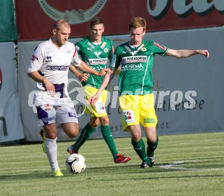 Fussball. Regionalliga. SAK gegen Voecklamarkt. Christian Dlopst (SAK), Stefan Kirnbauer (Voecklamarkt).
Klagenfurt, 8.8.2014.
Foto: Kuess
---
pressefotos, pressefotografie, kuess, qs, qspictures, sport, bild, bilder, bilddatenbank