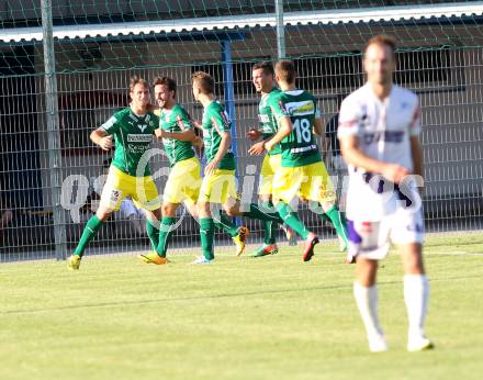 Fussball. Regionalliga. SAK gegen Voecklamarkt. Torjubel (Voecklamarkt).
Klagenfurt, 8.8.2014.
Foto: Kuess
---
pressefotos, pressefotografie, kuess, qs, qspictures, sport, bild, bilder, bilddatenbank