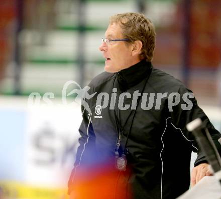 EBEL Eishockey Bundesliga. Training VSV.  Trainer Hannu Jaervenpaeae. Villach, am 7.8.2014.
Foto: Kuess
---
pressefotos, pressefotografie, kuess, qs, qspictures, sport, bild, bilder, bilddatenbank