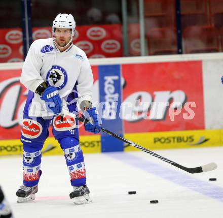 EBEL Eishockey Bundesliga. Training VSV.  Francois Fortier. Villach, am 8.8.2014.
Foto: Kuess
---
pressefotos, pressefotografie, kuess, qs, qspictures, sport, bild, bilder, bilddatenbank