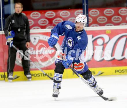 EBEL Eishockey Bundesliga. Training VSV.  John Lammers. Villach, am 8.8.2014.
Foto: Kuess
---
pressefotos, pressefotografie, kuess, qs, qspictures, sport, bild, bilder, bilddatenbank