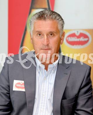 EBEL. Eishockey Bundesliga. Pressekonferenz VSV.  Giuseppe Mion. Villach, am 13.8.2014.
Foto: Kuess
---
pressefotos, pressefotografie, kuess, qs, qspictures, sport, bild, bilder, bilddatenbank