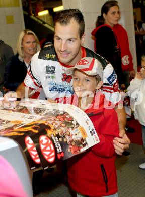 EBEL. Eishockey Bundesliga. Schautraining. Autogrammstunde.   Jean-Francois Jacques. Klagenfurt, 13.8.2014.
Foto: Kuess
---
pressefotos, pressefotografie, kuess, qs, qspictures, sport, bild, bilder, bilddatenbank