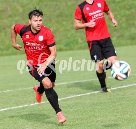 Fussball. Kaerntner Liga. Maria Saal gegen Koettmannsdorf. Zsolt Vari (Maria Saal). Maria Saal, 16.8.2014.
Foto: Kuess
---
pressefotos, pressefotografie, kuess, qs, qspictures, sport, bild, bilder, bilddatenbank