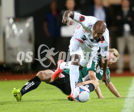 Fussball Bundesliga. RZ Pellets WAC gegen SV Josko Ried. De Oliveira Silvio Carlos (WAC). Wolfsberg, am 16.8.2014.
Foto: Kuess

---
pressefotos, pressefotografie, kuess, qs, qspictures, sport, bild, bilder, bilddatenbank