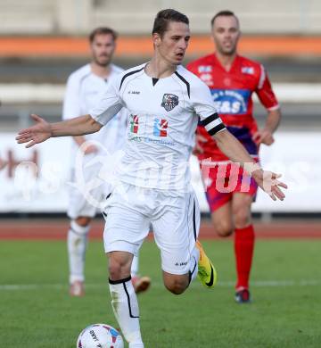 Fussball Regionalliga. RZ Pellets WAC Amateure gegen SAK. Patrick Pfennich (WAC). Wolfsberg, 17.8.2014.
Foto: Kuess
---
pressefotos, pressefotografie, kuess, qs, qspictures, sport, bild, bilder, bilddatenbank