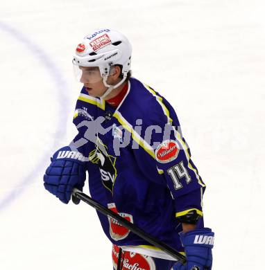 Eishockey. EC VSV gegen Starbulls Rosenheim.  Philip Siutz (VSV). Villach, am 17.8.2014.
Foto: Kuess 


---
pressefotos, pressefotografie, kuess, qs, qspictures, sport, bild, bilder, bilddatenbank