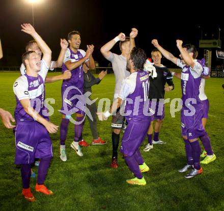 Fussball Regionalliga. SAK gegen SK Auustria Klagenfurt.  Jubel Austria. Welzenegg, am 22.8.2014.
Foto: Kuess
---
pressefotos, pressefotografie, kuess, qs, qspictures, sport, bild, bilder, bilddatenbank