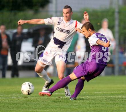 Fussball Regionalliga. SAK gegen SK Auustria Klagenfurt. Aleksandar Kocic,  (SAK), Rajko Rep (Austria Klagenfurt). Welzenegg, am 22.8.2014.
Foto: Kuess
---
pressefotos, pressefotografie, kuess, qs, qspictures, sport, bild, bilder, bilddatenbank