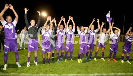 Fussball Regionalliga. SAK gegen SK Auustria Klagenfurt.  Jubel Austria. Welzenegg, am 22.8.2014.
Foto: Kuess
---
pressefotos, pressefotografie, kuess, qs, qspictures, sport, bild, bilder, bilddatenbank