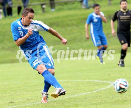 Fussball. Kaerntner Liga. Koettmannsdorf gegen ASV. Stefan Dollinger (ASV). Koettmannsdorf, 24.8.2014.
Foto: Kuess
---
pressefotos, pressefotografie, kuess, qs, qspictures, sport, bild, bilder, bilddatenbank