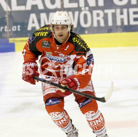 EBEL. Eishockey Bundesliga. KAC gegen KHL Medvescak Zagreb. Luke Pither (KAC). Klagenfurt, am 27.8.2014.
Foto: Kuess 

---
pressefotos, pressefotografie, kuess, qs, qspictures, sport, bild, bilder, bilddatenbank