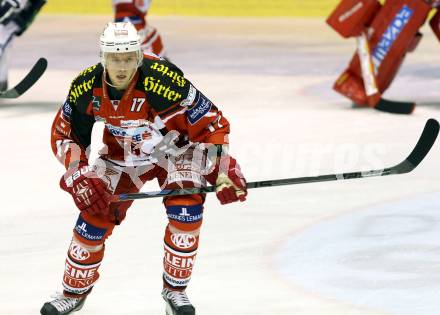 EBEL. Eishockey Bundesliga. KAC gegen KHL Medvescak Zagreb. Kim Stroemberg (KAC). Klagenfurt, am 27.8.2014.
Foto: Kuess 

---
pressefotos, pressefotografie, kuess, qs, qspictures, sport, bild, bilder, bilddatenbank