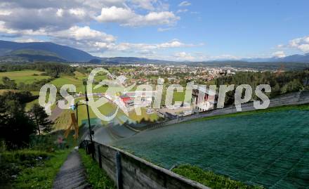 Nordische Kombination. FIS Sommer Grand Prix. Villacher Alpenarena. Im Hintergrund die Stadt Villach.. Villacher Alpenarena, am 27.8.2014.
Foto: Kuess
---
pressefotos, pressefotografie, kuess, qs, qspictures, sport, bild, bilder, bilddatenbank