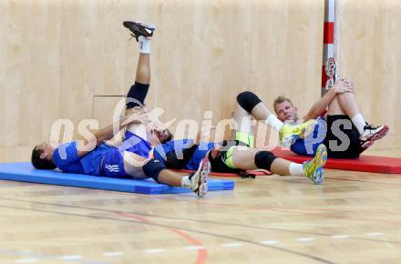 Volleyball. Aich/Dob. Training. SATLER Rok, Stephan NASH. WOHLFAHRTSTAETTER Peter. Bleiburg, 18.8.2014.
Foto: Kuess
---
pressefotos, pressefotografie, kuess, qs, qspictures, sport, bild, bilder, bilddatenbank