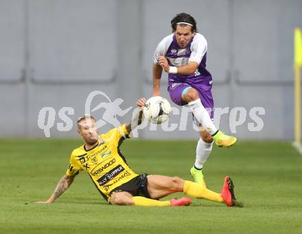 Fussball. Regionalliga. Austria Klagenfurt gegen Allerheiligen. Sandro Zakany, (Austria Klagenfurt), Patrick Wolf (Allerheiligen). Klagenfurt, 29.8.2014.
Foto: Kuess
---
pressefotos, pressefotografie, kuess, qs, qspictures, sport, bild, bilder, bilddatenbank