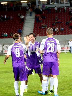 Fussball. Regionalliga. Austria Klagenfurt gegen Allerheiligen. Jubel Austria. Klagenfurt, 29.8.2014.
Foto: Kuess
---
pressefotos, pressefotografie, kuess, qs, qspictures, sport, bild, bilder, bilddatenbank