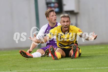 Fussball. Regionalliga. Austria Klagenfurt gegen Allerheiligen. Fabian Miesenboeck, (Austria Klagenfurt), Patrick Wolf (Allerheiligen). Klagenfurt, 29.8.2014.
Foto: Kuess
---
pressefotos, pressefotografie, kuess, qs, qspictures, sport, bild, bilder, bilddatenbank