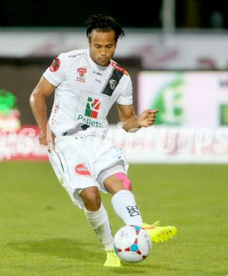 Fussball Bundesliga. RZ Pellets WAC gegen SC Wiener Neustadt. Stephan Palla (WAC). Wolfsberg, am 30.8.2014.
Foto: Kuess

---
pressefotos, pressefotografie, kuess, qs, qspictures, sport, bild, bilder, bilddatenbank