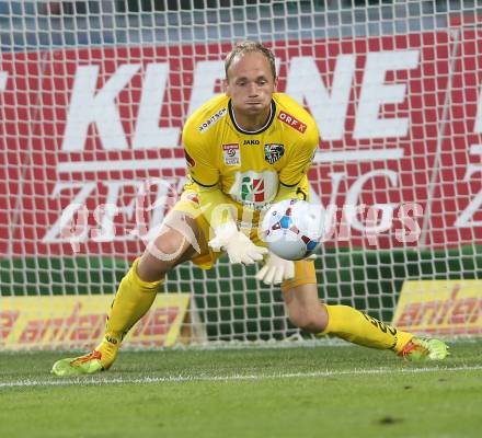 Fussball Bundesliga. RZ Pellets WAC gegen SC Wiener Neustadt. Alexander Kofler (WAC). Wolfsberg, am 30.8.2014.
Foto: Kuess

---
pressefotos, pressefotografie, kuess, qs, qspictures, sport, bild, bilder, bilddatenbank