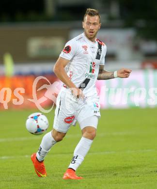 Fussball Bundesliga. RZ Pellets WAC gegen SC Wiener Neustadt. Peter Zulj (WAC). Wolfsberg, am 30.8.2014.
Foto: Kuess

---
pressefotos, pressefotografie, kuess, qs, qspictures, sport, bild, bilder, bilddatenbank