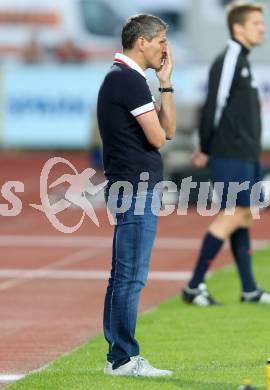 Fussball Bundesliga. RZ Pellets WAC gegen SC Wiener Neustadt. Trainer Dietmar Kuehbauer (WAC). Wolfsberg, am 30.8.2014.
Foto: Kuess

---
pressefotos, pressefotografie, kuess, qs, qspictures, sport, bild, bilder, bilddatenbank