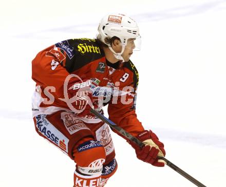 EBEL. Eishockey Bundesliga. KAC gegen Starbulls Rosenheim. Luke Pither (KAC). Klagenfurt, am 31.8.2014.
Foto: Kuess 

---
pressefotos, pressefotografie, kuess, qs, qspictures, sport, bild, bilder, bilddatenbank