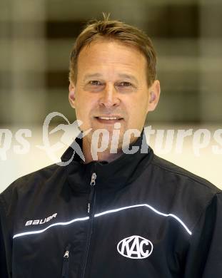 EBEL. Eishockey Bundesliga. KAC. Mannschaftspraesentation. Portrait.  Jarmo Myllys. Klagenfurt, am 2.9.2014.
Foto: Kuess 

---
pressefotos, pressefotografie, kuess, qs, qspictures, sport, bild, bilder, bilddatenbank