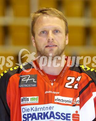 EBEL. Eishockey Bundesliga. KAC. Mannschaftspraesentation. Portrait.  Thomas Poeck. Klagenfurt, am 2.9.2014.
Foto: Kuess 

---
pressefotos, pressefotografie, kuess, qs, qspictures, sport, bild, bilder, bilddatenbank