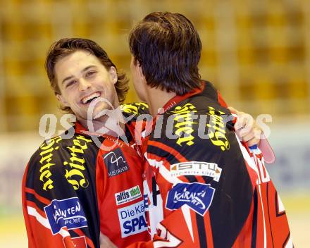 EBEL. Eishockey Bundesliga. KAC. Mannschaftspraesentation. Portrait.  Luke Pither, Thomas Hundertpfund. Klagenfurt, am 2.9.2014.
Foto: Kuess 

---
pressefotos, pressefotografie, kuess, qs, qspictures, sport, bild, bilder, bilddatenbank