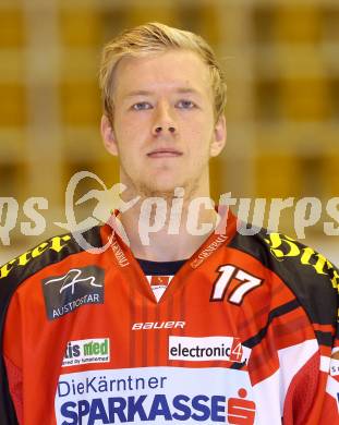 EBEL. Eishockey Bundesliga. KAC. Mannschaftspraesentation. Portrait.  Kim Stroemberg. Klagenfurt, am 2.9.2014.
Foto: Kuess 

---
pressefotos, pressefotografie, kuess, qs, qspictures, sport, bild, bilder, bilddatenbank