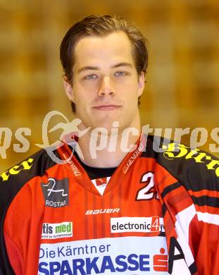 EBEL. Eishockey Bundesliga. KAC. Mannschaftspraesentation. Portrait.  Hundertpfund Thomas. Klagenfurt, am 2.9.2014.
Foto: Kuess 

---
pressefotos, pressefotografie, kuess, qs, qspictures, sport, bild, bilder, bilddatenbank