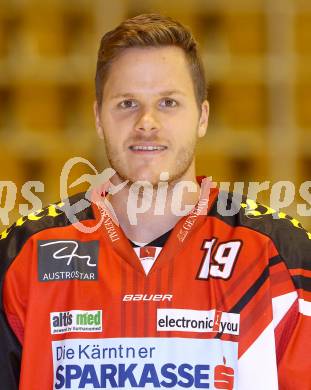 EBEL. Eishockey Bundesliga. KAC. Mannschaftspraesentation. Portrait.  Stefan Geier. Klagenfurt, am 2.9.2014.
Foto: Kuess 

---
pressefotos, pressefotografie, kuess, qs, qspictures, sport, bild, bilder, bilddatenbank