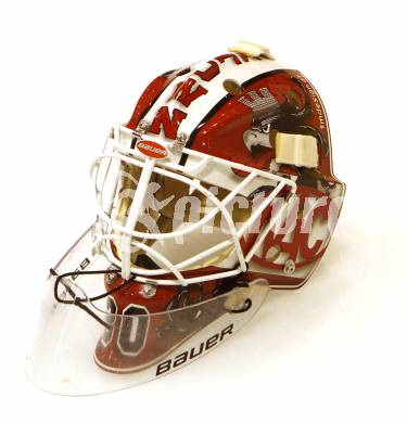 EBEL. Eishockey Bundesliga. KAC. Mannschaftspraesentation. Eishockeyhelm. Klagenfurt, am 2.9.2014.
Foto: Kuess 

---
pressefotos, pressefotografie, kuess, qs, qspictures, sport, bild, bilder, bilddatenbank