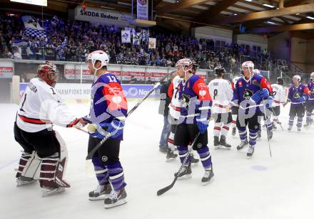 Eishockey. Champions Hockey League VSV gegen Briancon Diables Rouges. Verabschiedung. Villach, 4.9.2014.
Foto: Kuess 
---
pressefotos, pressefotografie, kuess, qs, qspictures, sport, bild, bilder, bilddatenbank