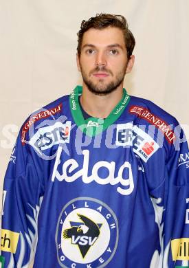 EBEL. Eishockey Bundesliga. Mannschaftsfototermin VSV.  Benjamin Petrik. Villach, am 5.9.2014.
Foto: Kuess
---
pressefotos, pressefotografie, kuess, qs, qspictures, sport, bild, bilder, bilddatenbank