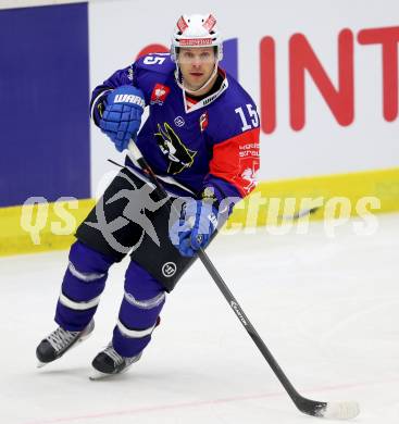 Eishockey. Champions Hockey League VSV gegen Briancon Diables Rouges. Francois Fortier (VSV). Villach, 4.9.2014.
Foto: Kuess 
---
pressefotos, pressefotografie, kuess, qs, qspictures, sport, bild, bilder, bilddatenbank